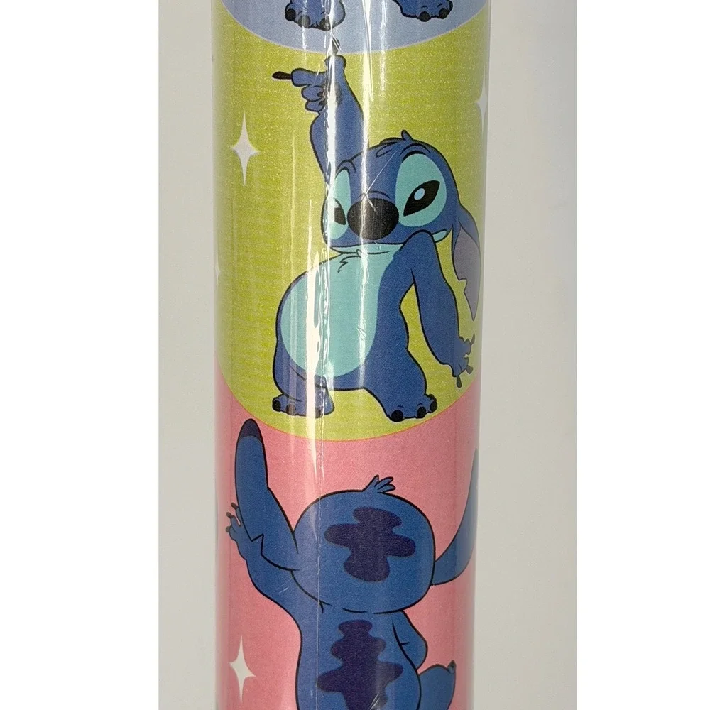 Disney Stitch Premium Heavy Weight Gift Wrap 30 SqFt Blue Pink Green 109-06